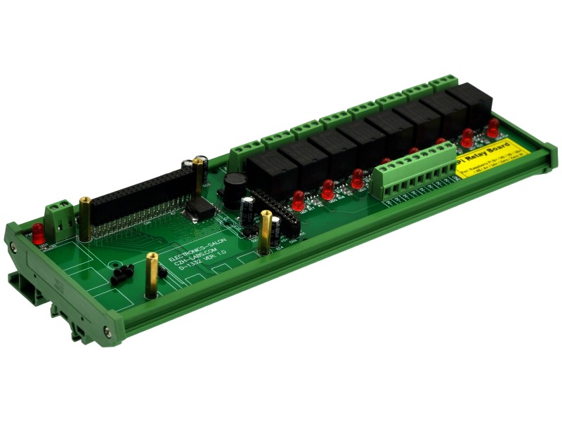 DIN Rail Mount 8 SPDT IoT Power Relay Module for Raspberry Pi