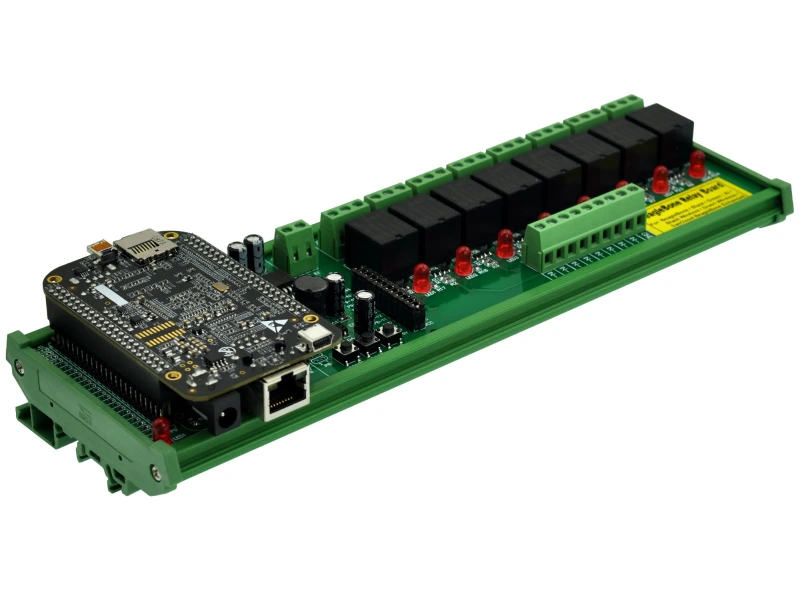 DIN Rail Mount 8 SPDT IoT Power Relay Module for BeagleBone Black