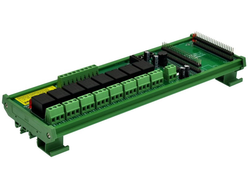 DIN Rail Mount 8 SPDT IoT Power Relay Module for BeagleBone Black