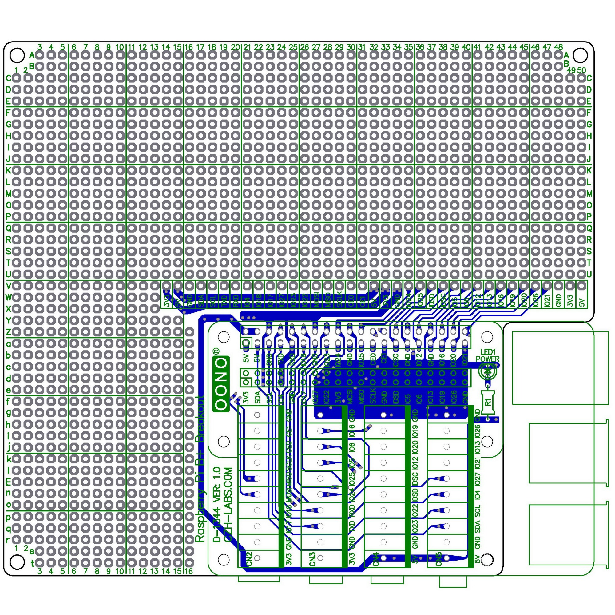 Prototype DIY PCB Terminal Block Board Kit for Raspberry Pi
