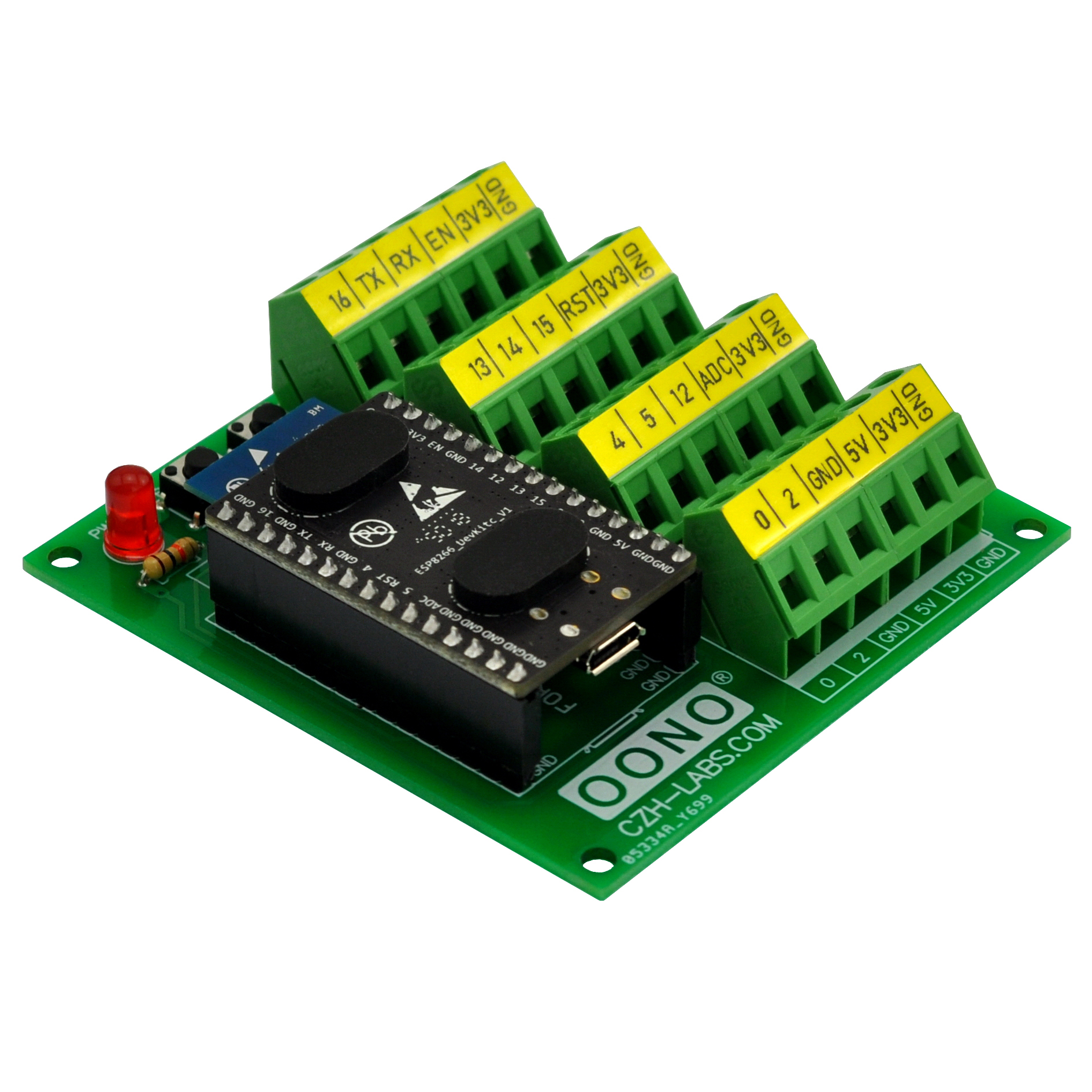 Screw Terminal Block Breakout Module Board for ESP8266DevKitC