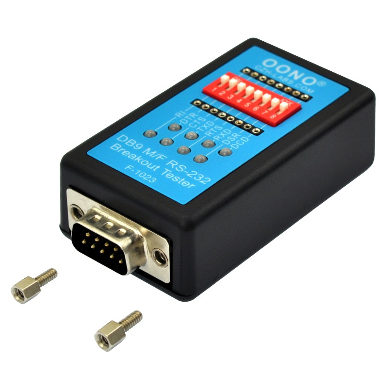 RS232 Breakout Tester LED Monitor Module, DB9 Male to Female Breakout Board