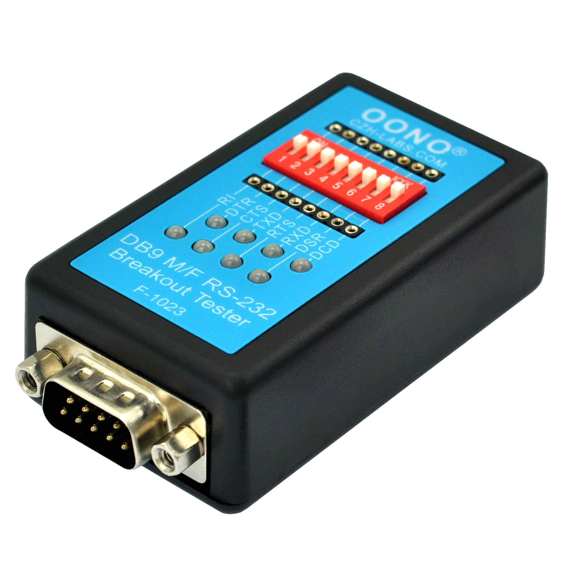 RS232 Breakout Tester LED Monitor Module, DB9 Male to Female Breakout Board