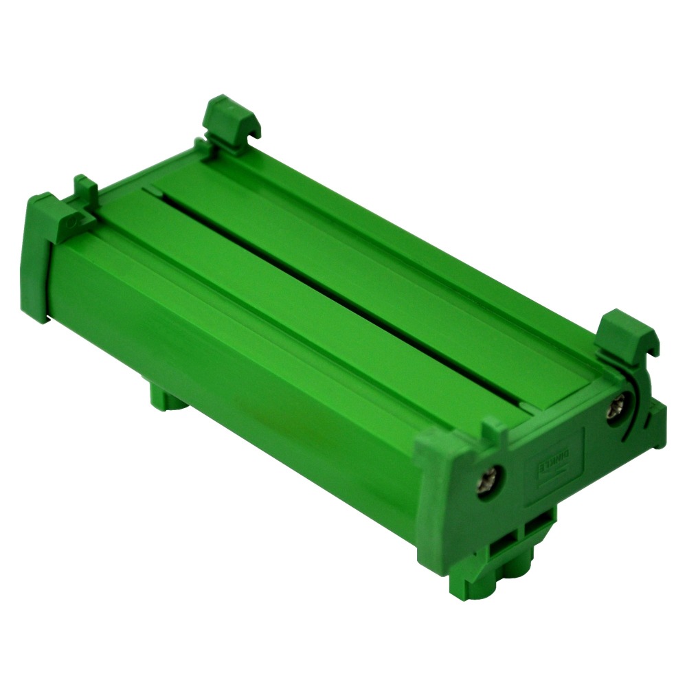 DIN Rail Mount 2 x 4 Position Banana Jack Distribution Module, DC Power Strip