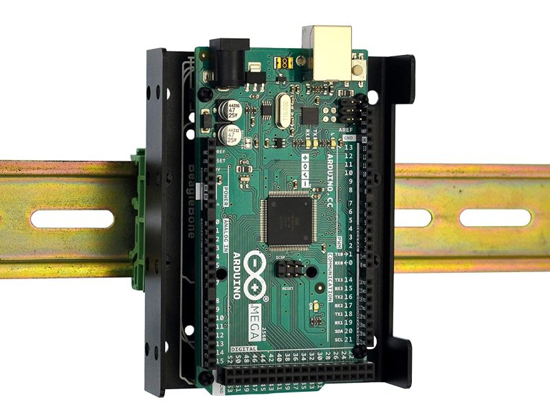 DIN Rail Mount Bracket for Raspberry Pi A+ B+ 2B 3B 3B+ 4B Zero Arduino Uno Mega Mkr BeagleBone