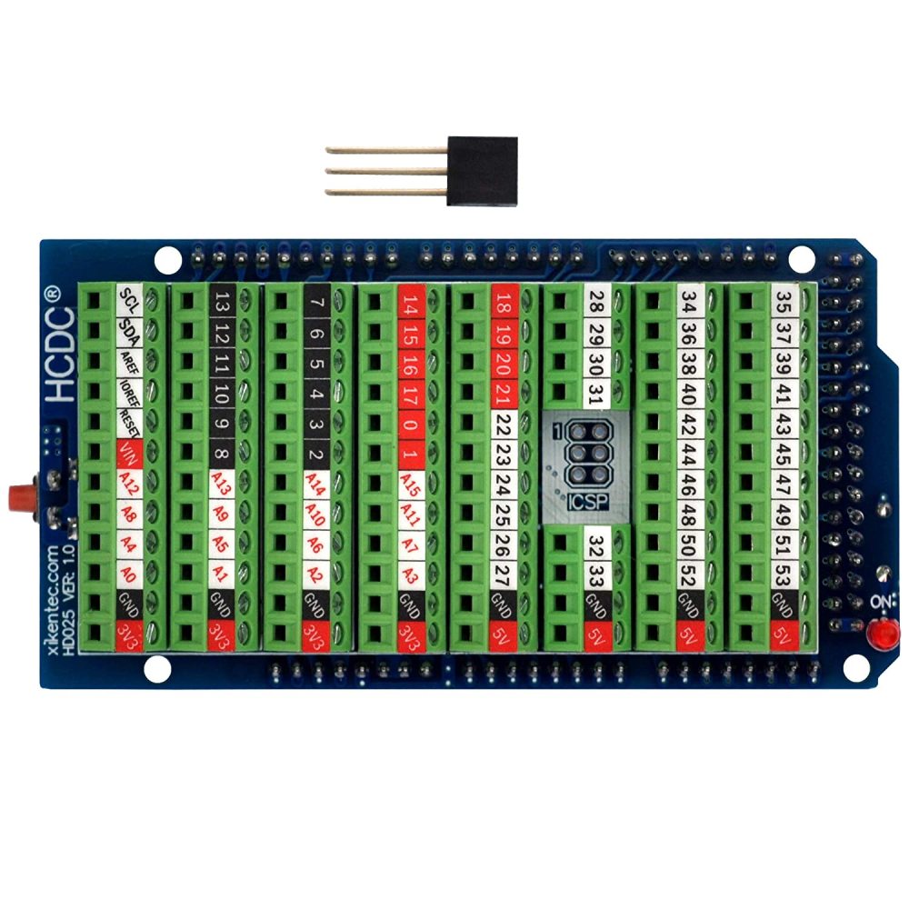 Screw Terminal Block Breakout Shield Module for Arduino MEGA-2560 R3