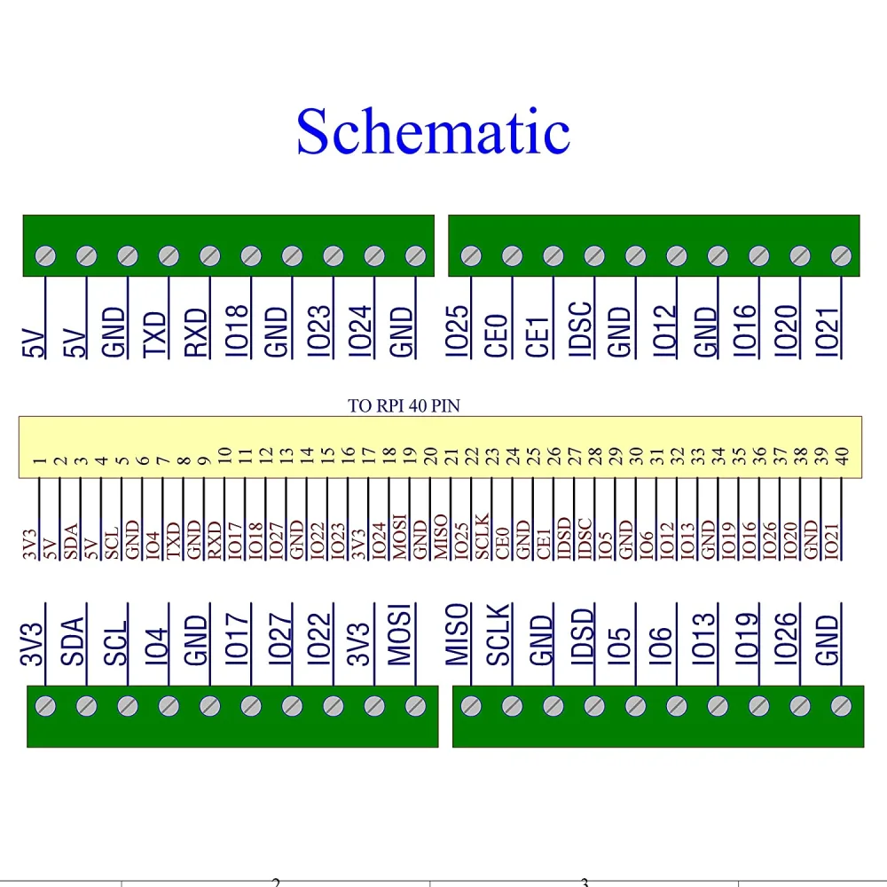 Ultra-Small RPi Pinout Terminal Block Breakout Board Module for ...