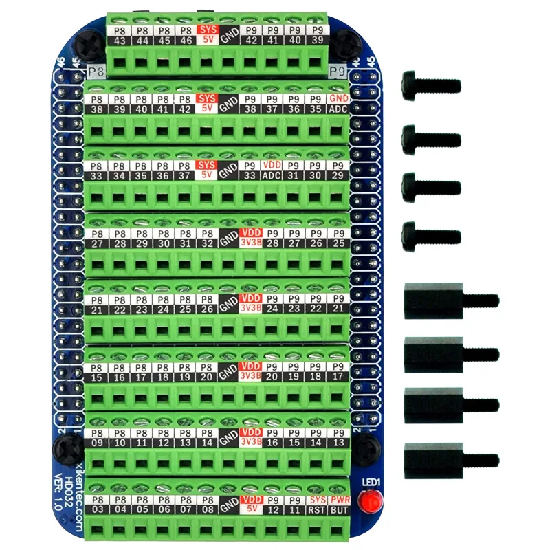 Screw Terminal Block Breakout Board Module for BeagleBone Black