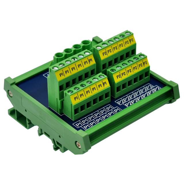 DIN Rail Mount 2x12 Position 40A 250V Screw Terminal Block Distribution