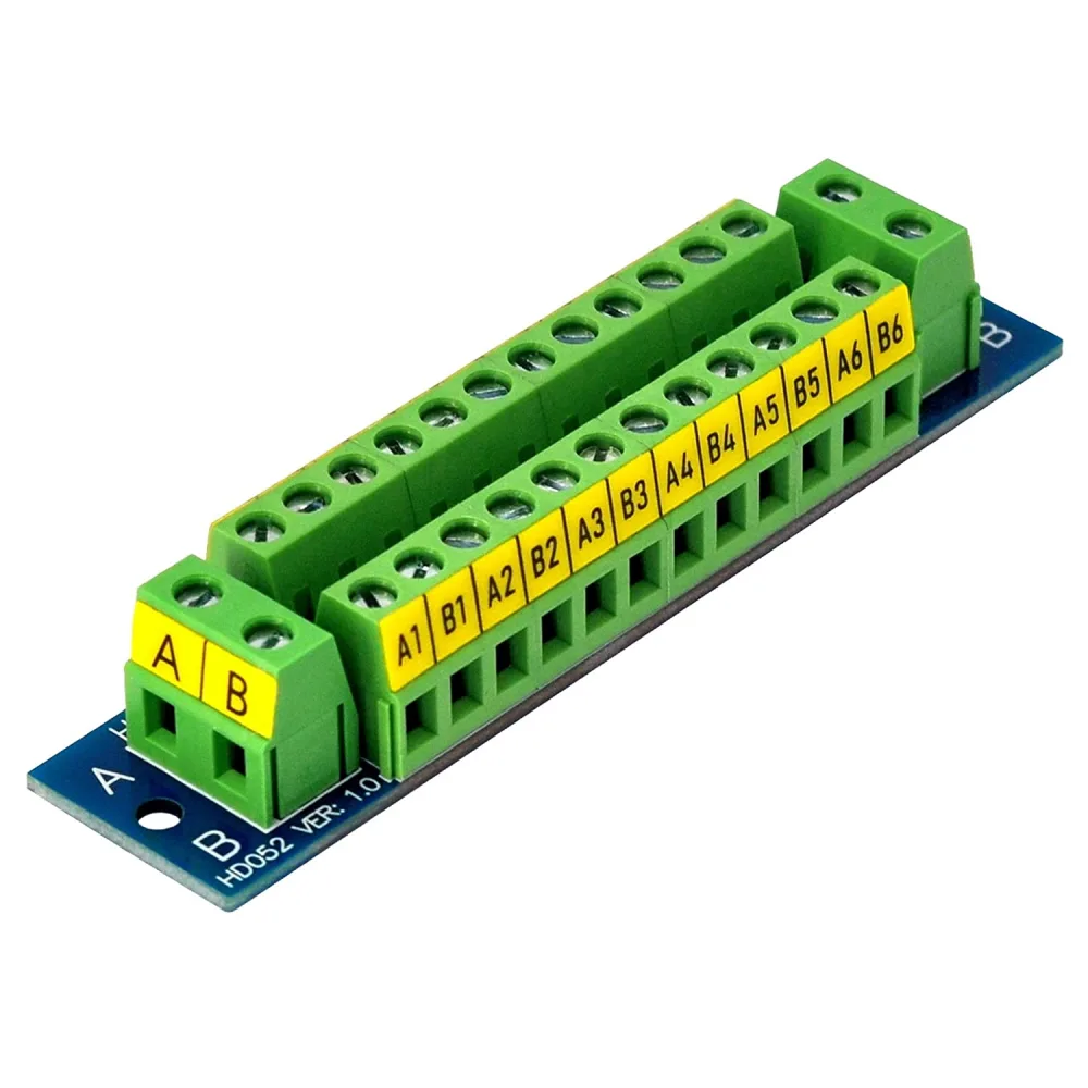 Module Terminal Series 16 Amp 2x12 Position Terminal Block Distribution Module for AC DC 48V max.
