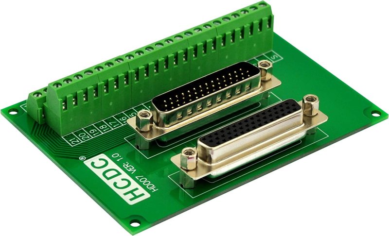 D-SUB Male-Female Breakout Board Terminal Block Interface Module (DB44HD)
