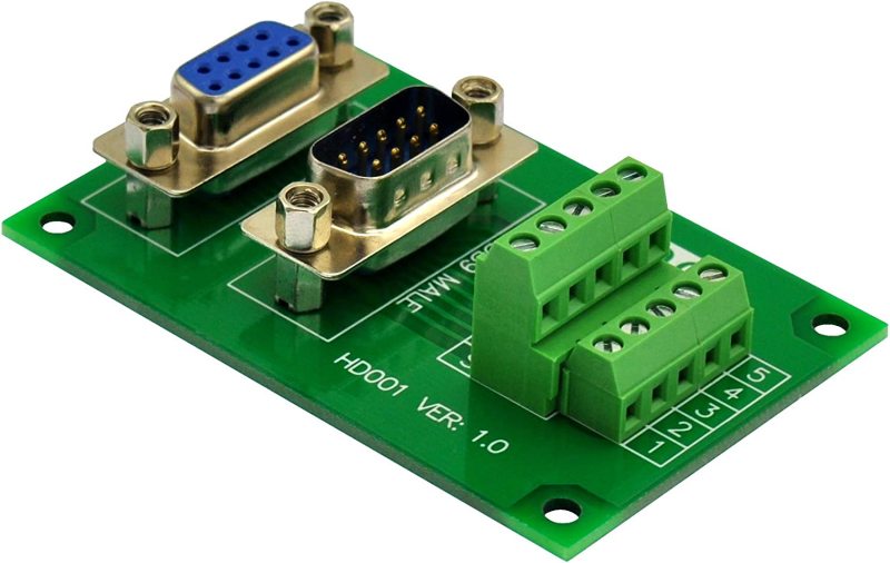 D-SUB Male-Female Breakout Board Terminal Block Interface Module (DB9)