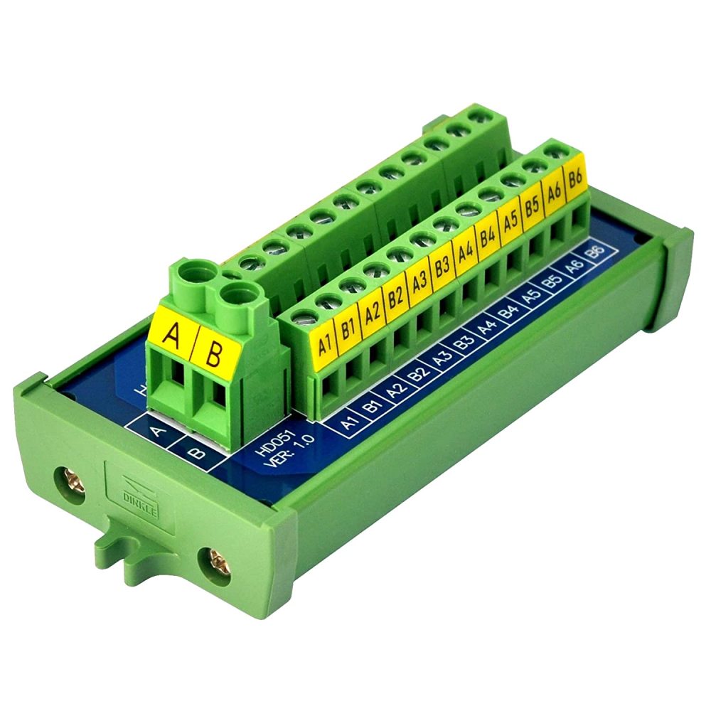 Screw Mount 30Amp 48V 2x12 Position Screw Terminal Block Distribution Module
