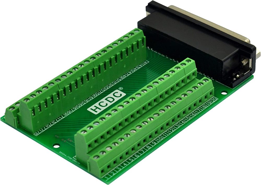 Slim Right Angle D-SUB Header Breakout Board Terminal Block DSUB Connector Module (DB78HD Female)