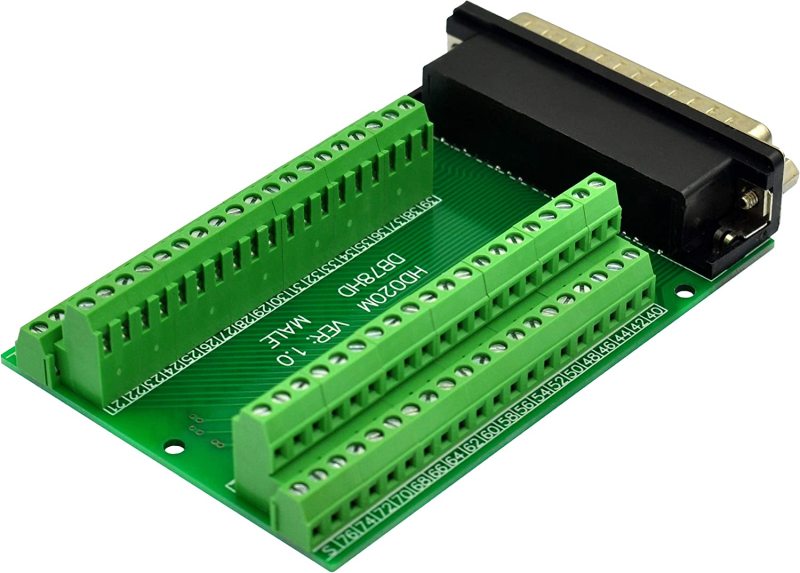Slim Right Angle D-SUB Header Breakout Board Terminal Block DSUB Connector Module (DB78HD Male)