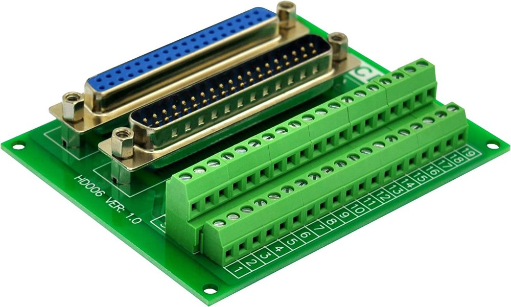 D-SUB Male-Female Breakout Board Terminal Block Interface Module (DB37)