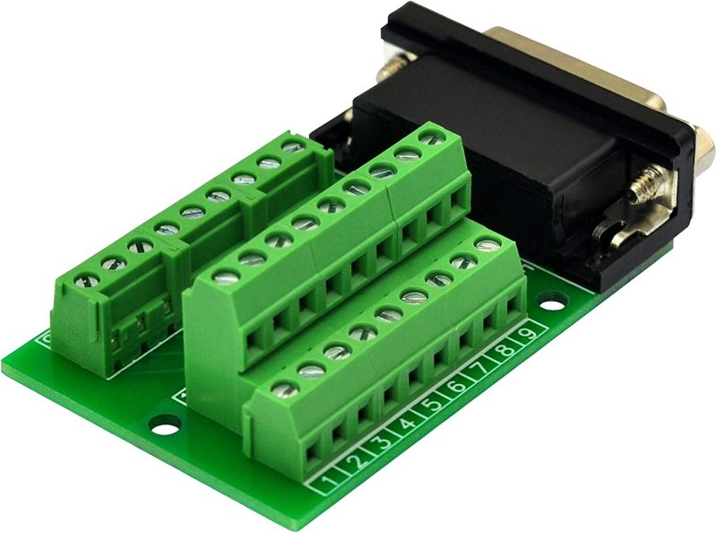 Slim Right Angle D-SUB Header Breakout Board Terminal Block DSUB Connector Module (DB26HD Female)