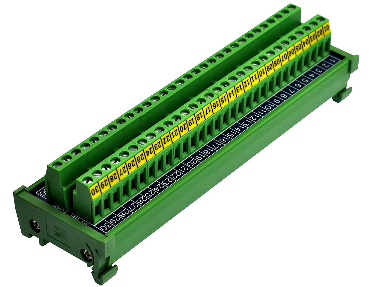 30 Position 24Amp/400V Screw Terminal Block Distribution Module (DIN ...