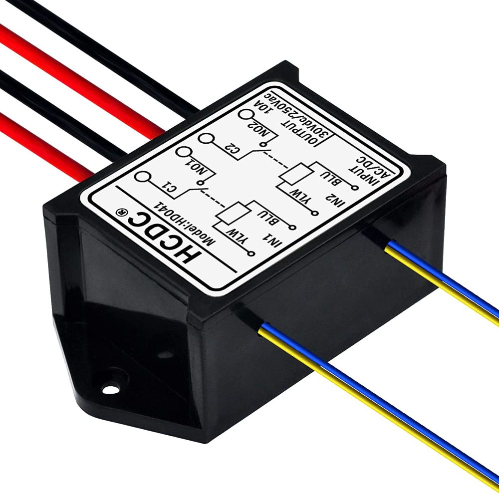 Dual SPST-NO 10 Amp Power Relay Module (AC/DC 24V)