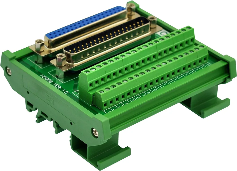 DIN Rail Mount D-SUB Male-Female Interface Module Terminal Block ...