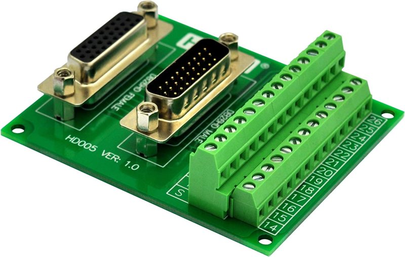 D-SUB Male-Female Breakout Board Terminal Block Interface Module (DB26HD)