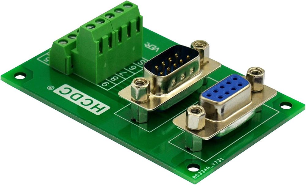 D-SUB Male-Female Breakout Board Terminal Block Interface Module (DB9)