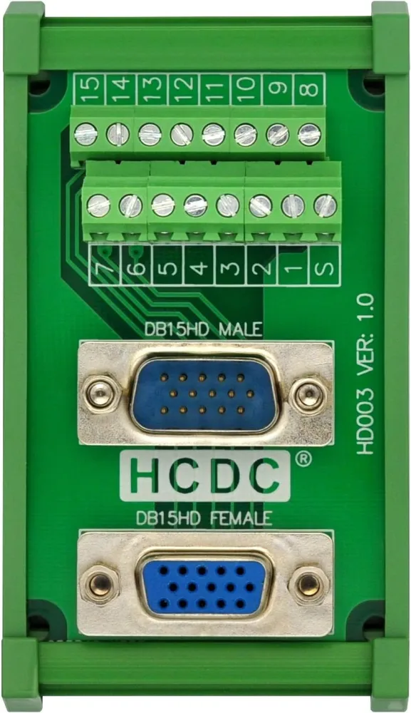 DIN Rail Mount D-SUB Male-Female Interface Module Terminal Block ...