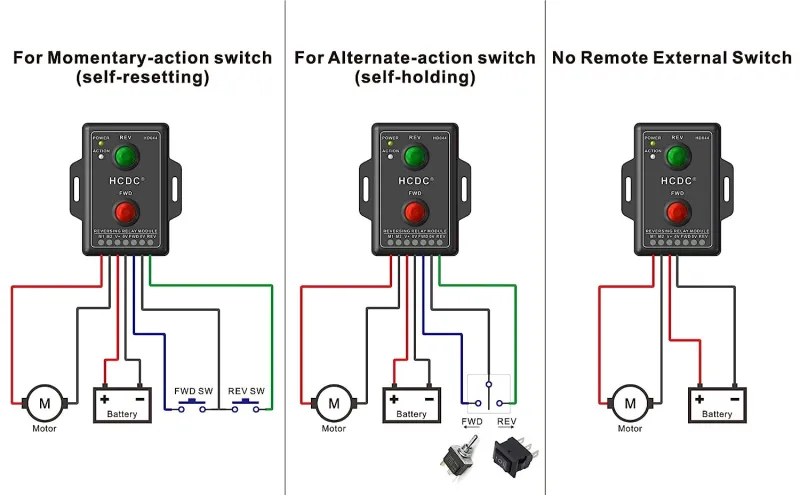 DC5V 10Amp Forward and Reverse Relay Module for Motor/Linear Actuator, Reversing Relay Module