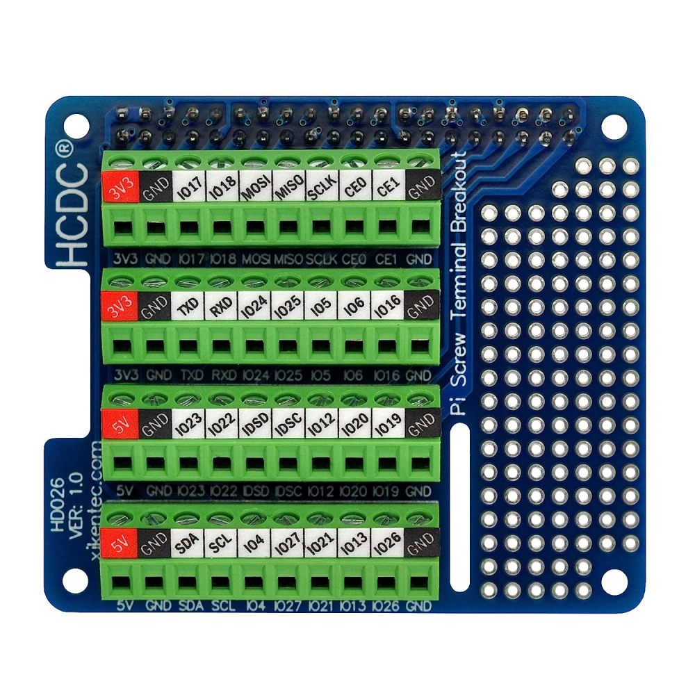 RPi Screw Terminal Block Breakout HAT Module for Raspberry Pi A+ 3A+ B+ 2B 3B 3B+ 4B