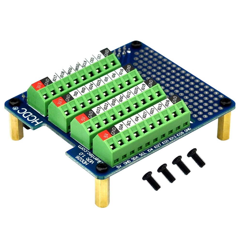 RPi Screw Terminal Block Breakout HAT Module for Raspberry Pi A+ 3A+ B+ 2B 3B 3B+ 4B