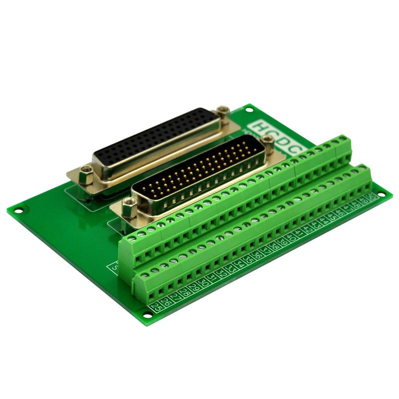 D-SUB Male-Female Breakout Board Terminal Block Interface Module (DB50)