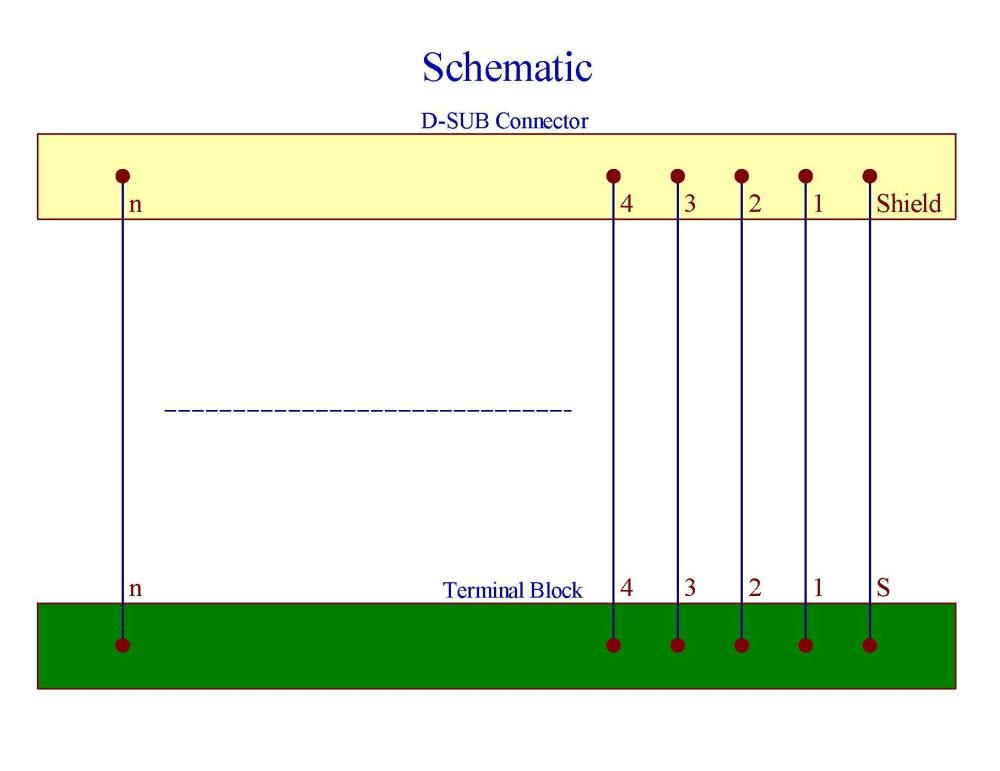 Slim Right Angle D-SUB Header Breakout Board Terminal Block DSUB Connector Module (DB9 Male)