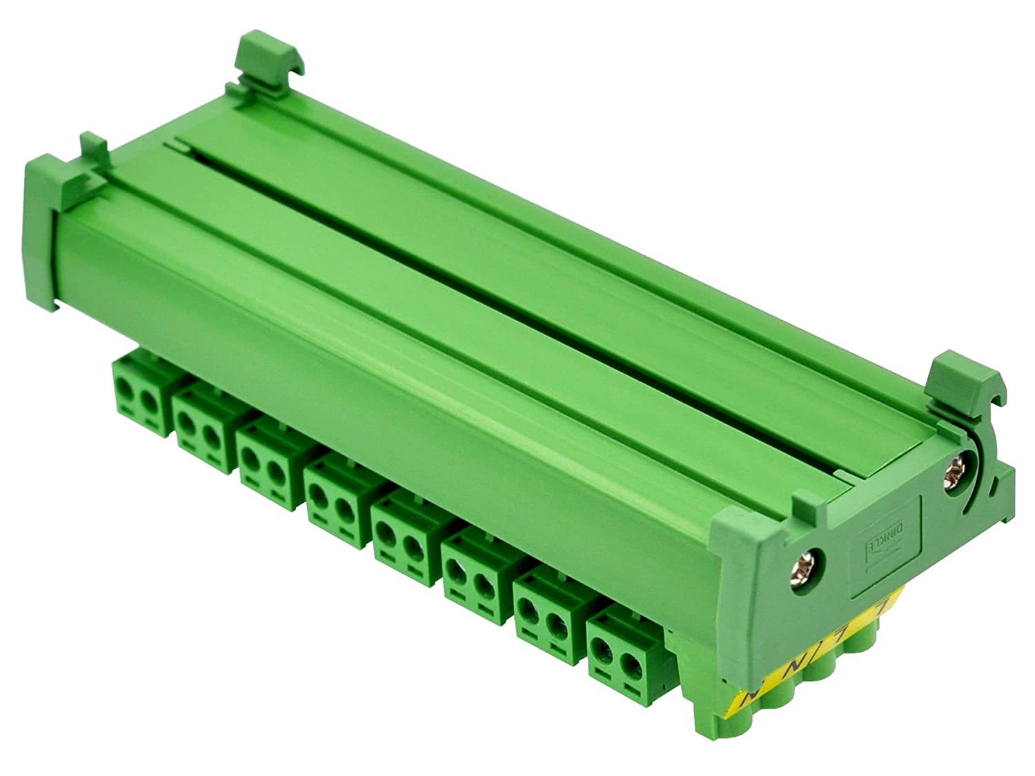 DIN Rail Mount AC 24-250V 8 Channel Pluggable Top Wiring Terminal Block Power Distribution Fuse Module, HCDC HD065VT