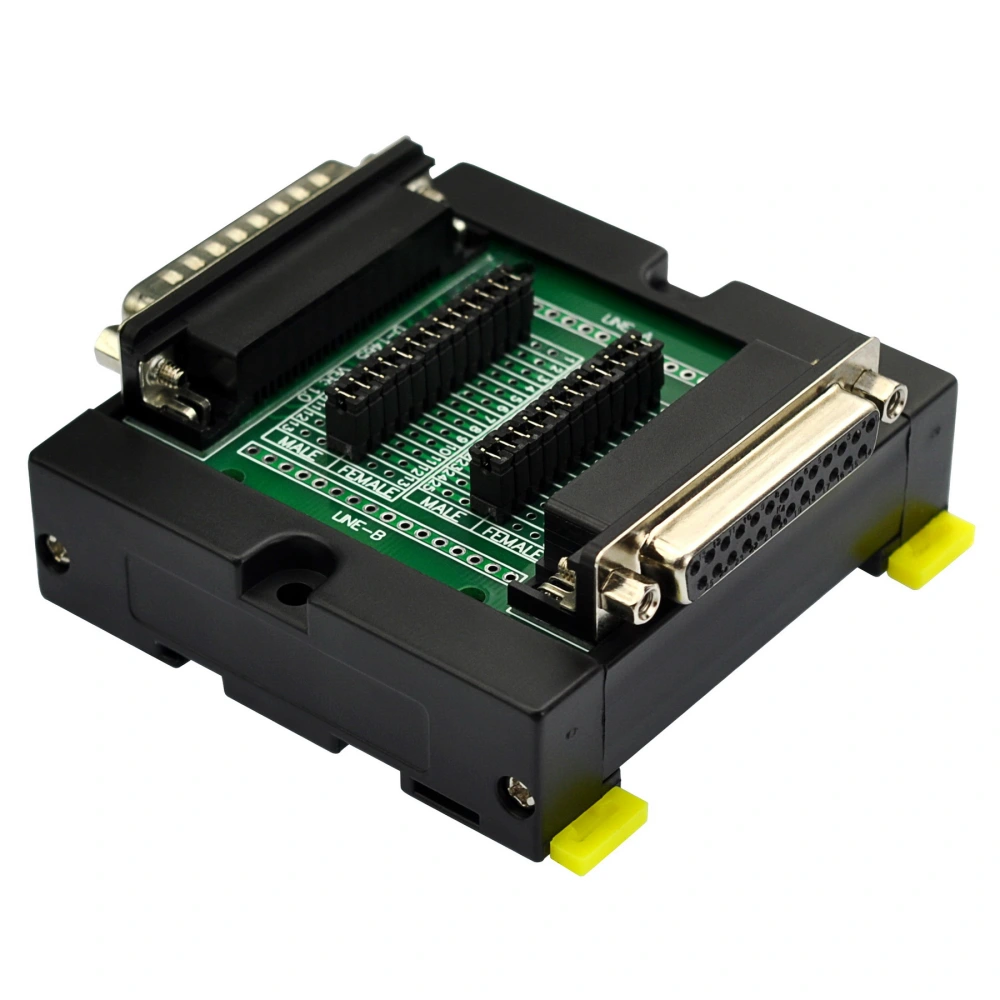 DB25 DSUB 25-Pin Male to Female Diagnostic Test Breakout Board, DIN ...