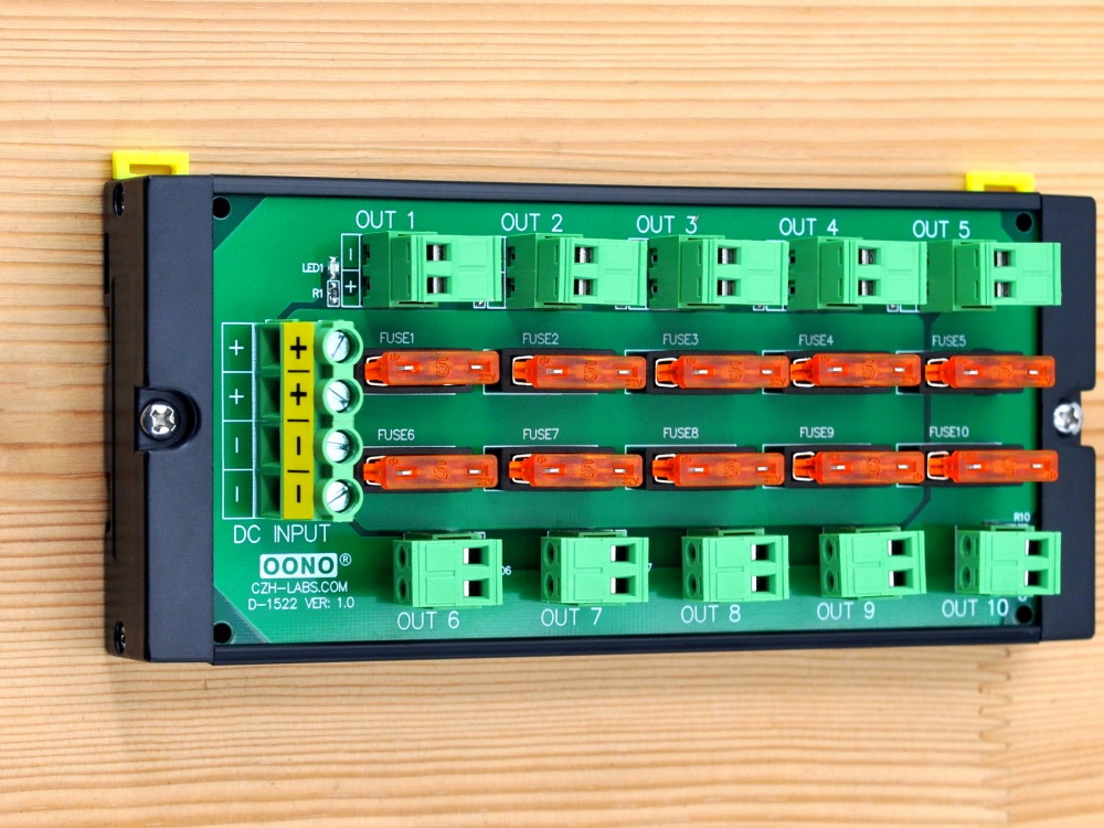 Screw Mount DC 5-32V 10 Position Pluggable Terminal Block Power Distribution Module