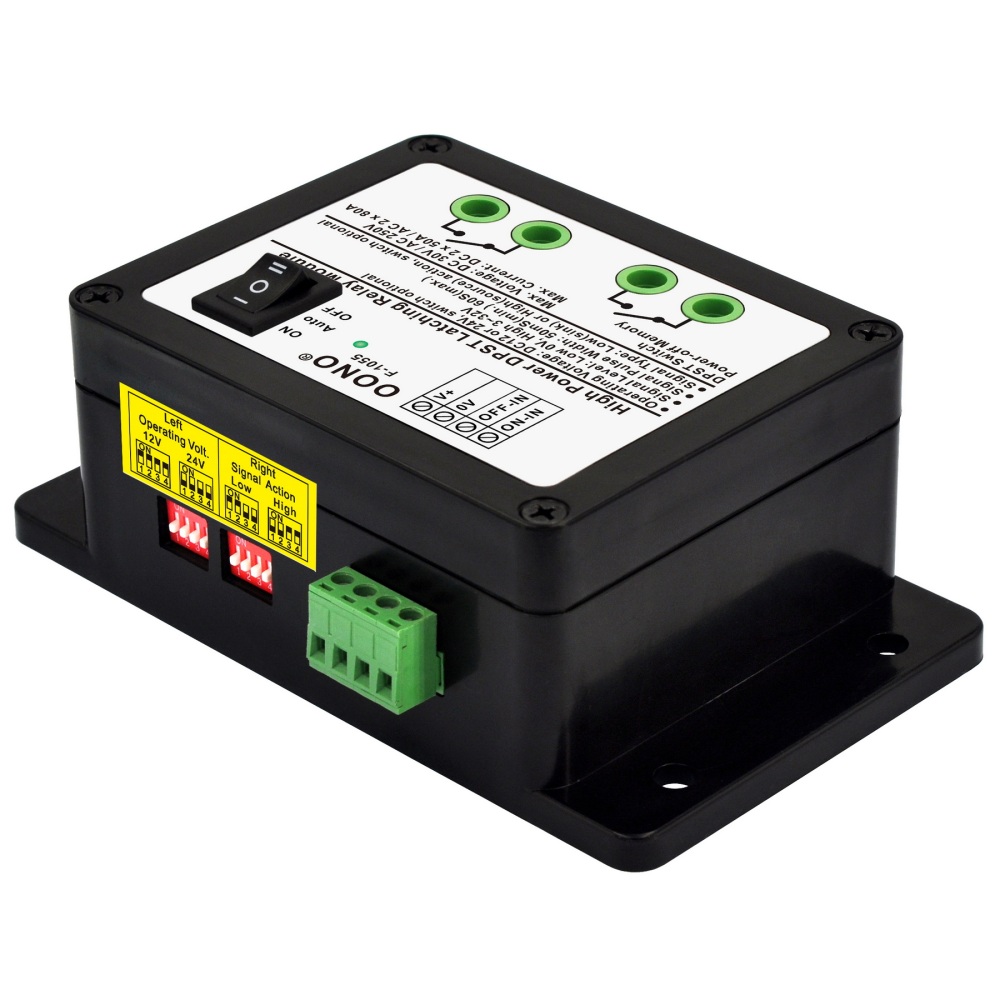 12V/24V DPST 80A/250VAC 50A/30VDC Latching Relay Module
