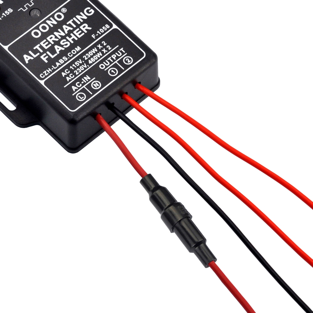 AC 100 - 240V 2A Dual Output Alternating Flasher Module, OONO F-1058