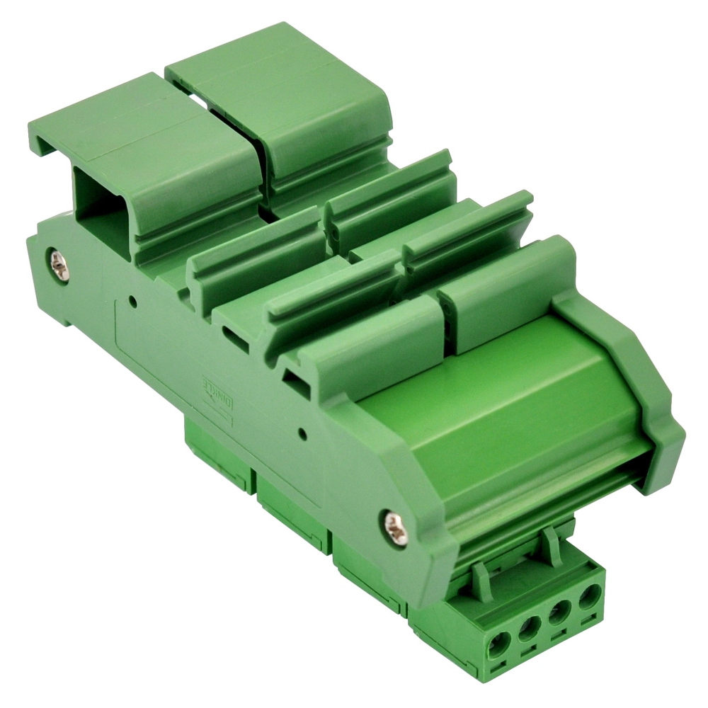 Slim DIN Rail Mount 10A/300V 5x4 Position Pluggable Screw Terminal Block Distribution Module