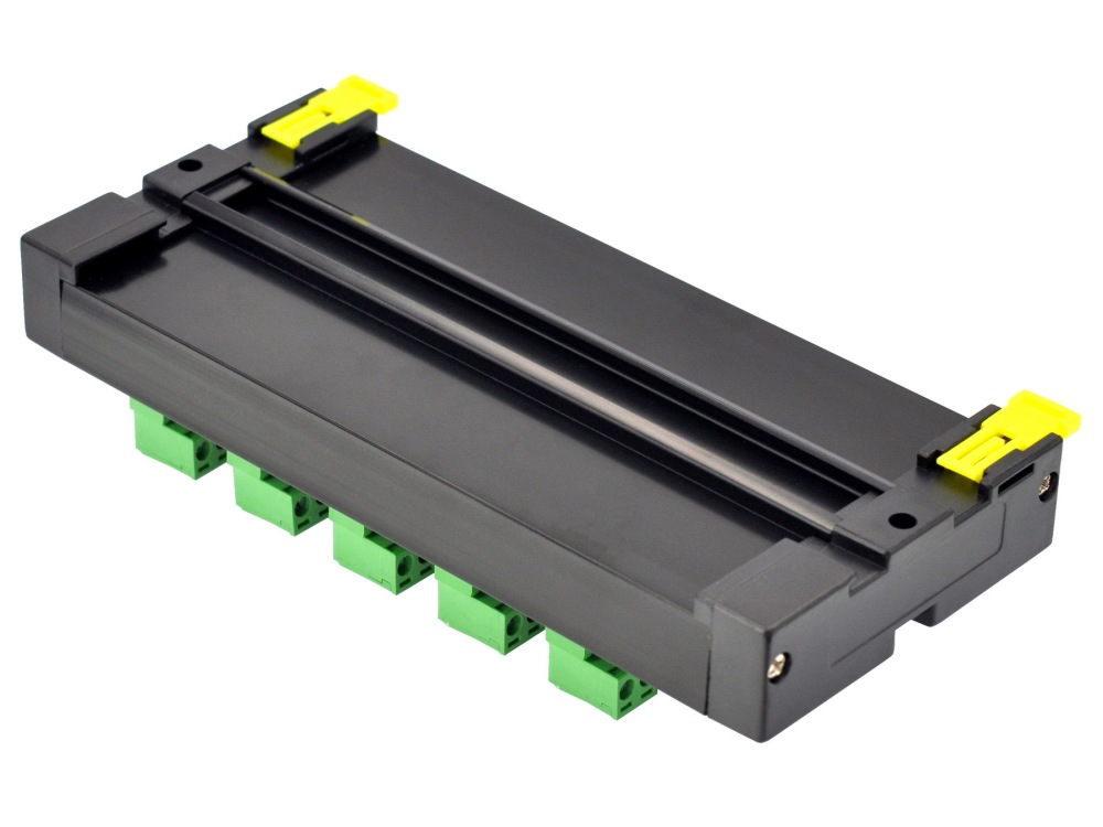 Screw Mount Fused AC 24-250V 10 Position Pluggable Terminal Block Power Distribution Module