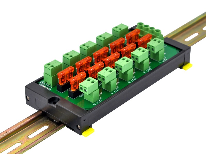 Screw Mount DC 5-32V 10 Position Pluggable Terminal Block Power Distribution Module