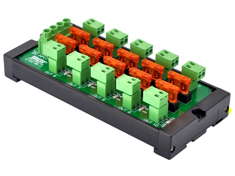 Screw Mount DC 5-32V 10 Position Pluggable Terminal Block Power Distribution Module