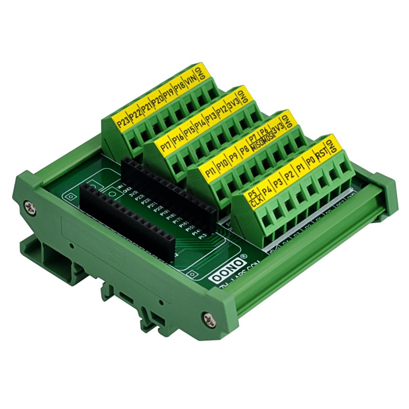 DIN Rail Mount Terminal Block Breakout Module Board for Pycom WiPy LoPy SiPy FiPy