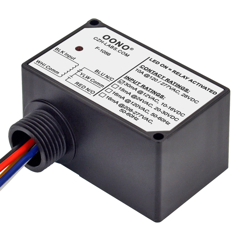 AC/DC 12V SPDT 10Amp Power Relay Module, Plastic Enclosure and Pre-wired