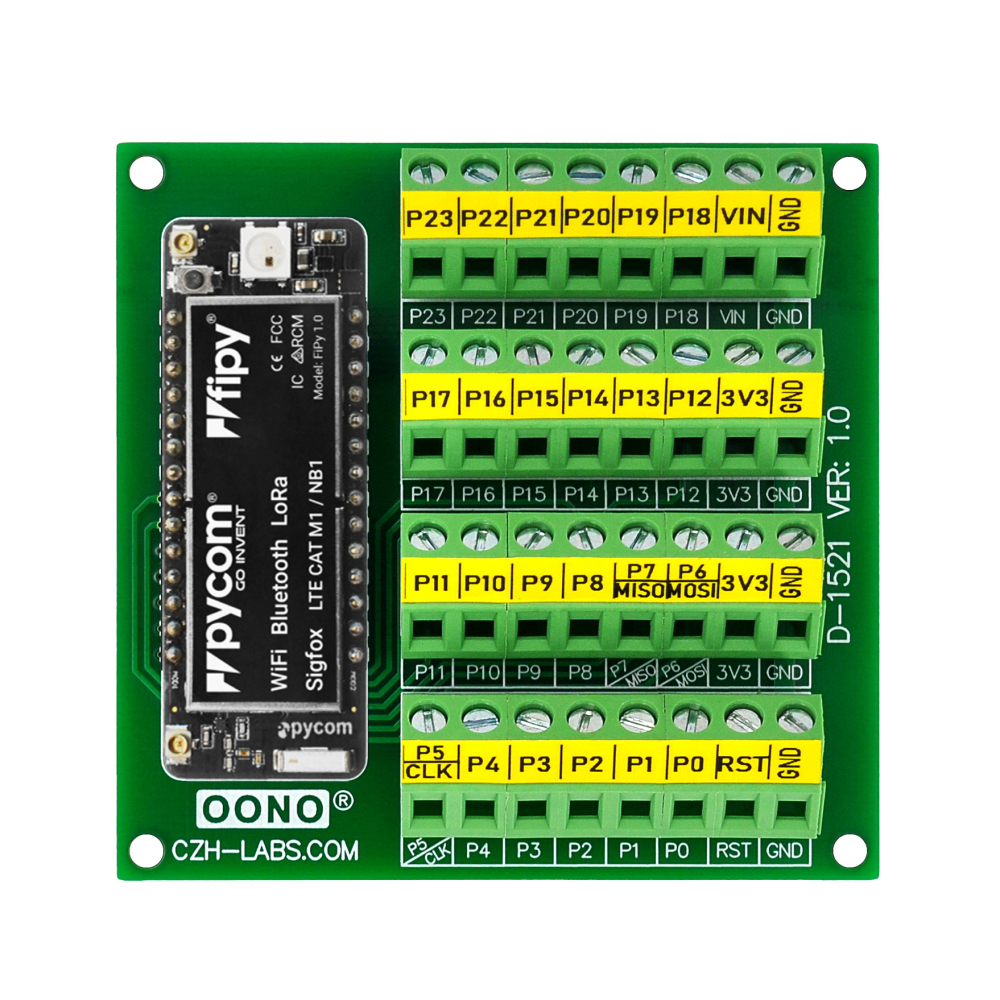 Screw Terminal Block Breakout Module Board for Pycom WiPy LoPy SiPy FiPy