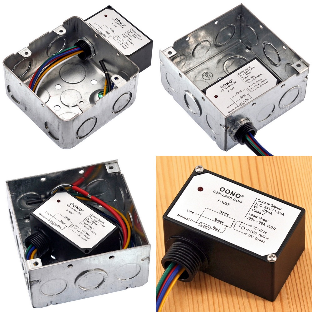 AC120V On/Off Switching Electric Heating Relay with Built-in 24V Transformer, OONO F-1057