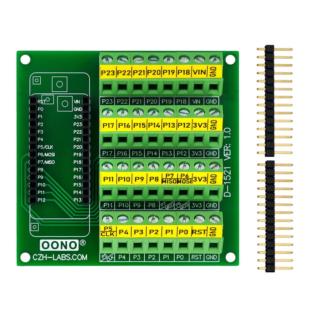 Screw Terminal Block Breakout Module Board for Pycom WiPy LoPy SiPy FiPy
