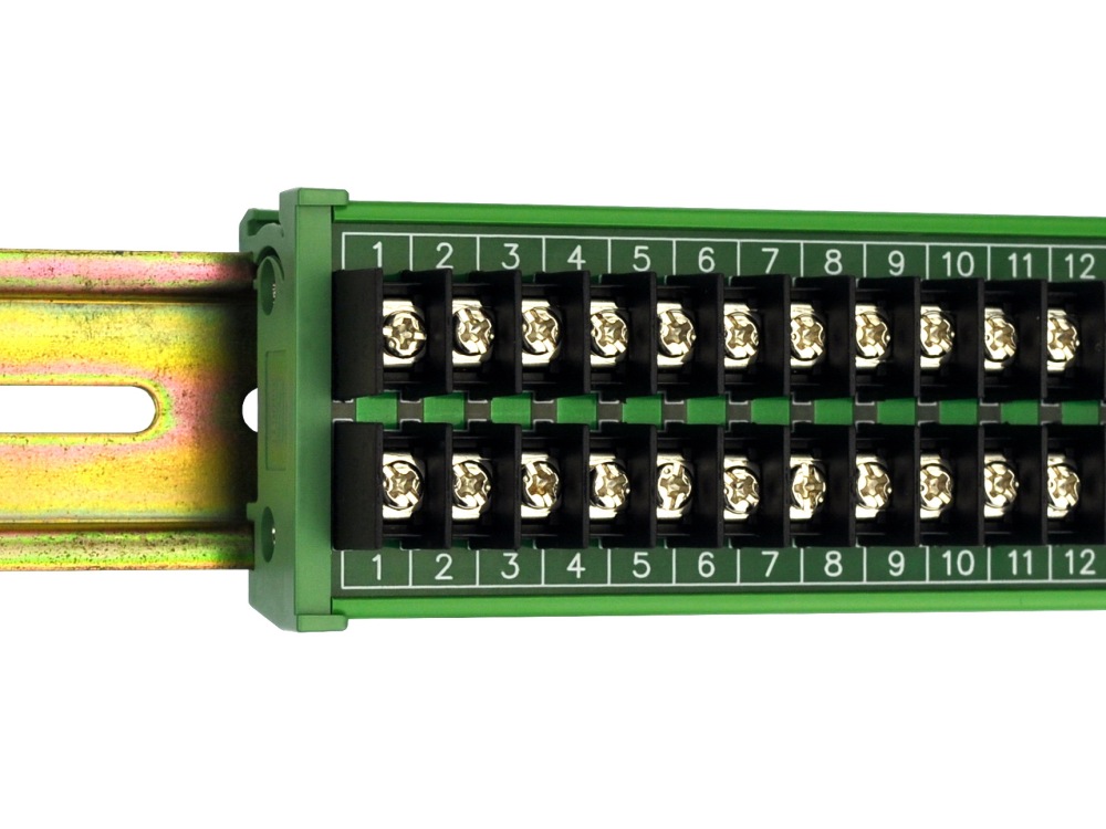 DIN Rail Mount 20Amp 2x48 Position Barrier Terminal Block Module