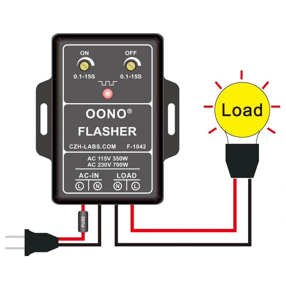 AC 100 - 240V 3A Blinking Flasher Module