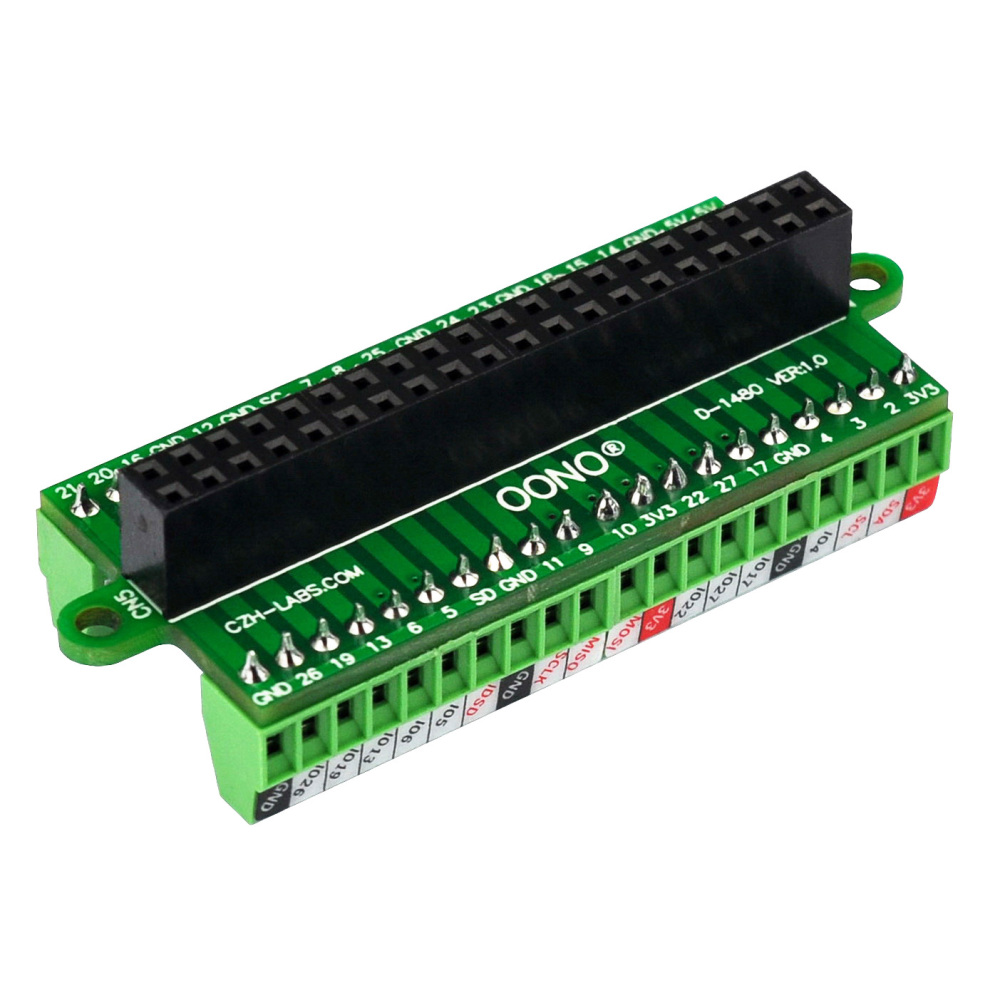 Ultra-small RPi GPIO Status LED & Terminal Block Breakout Board Module for Raspberry Pi