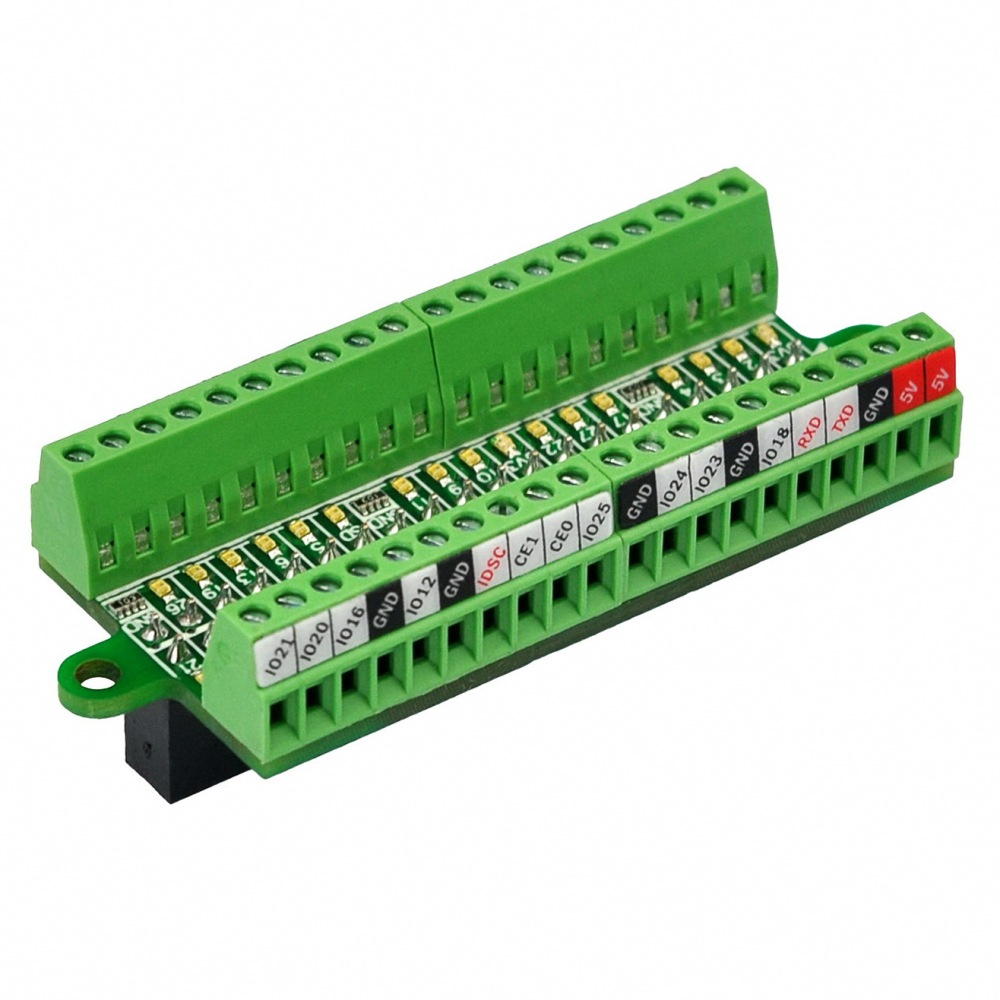 Ultra-small RPi GPIO Status LED & Terminal Block Breakout Board Module for Raspberry Pi
